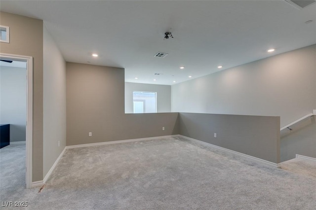 9239 Albus Hills Ave, Las Vegas, NV 89143 - spare room with carpet, recessed lighting, baseboards, and a pendent fire sprinkler