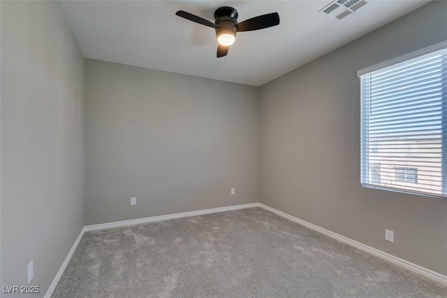 9239 Albus Hills Ave, Las Vegas, NV 89143 - spare room featuring plenty of natural light, carpet flooring, ceiling fan, and baseboards