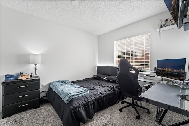2507 Albemarle Way, Henderson, NV 89014 - carpeted bedroom featuring a textured ceiling and a desk
