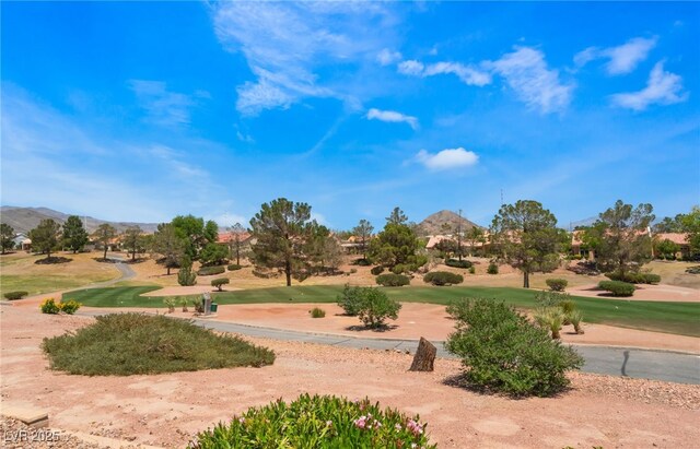 9812 Folsom Dr, Las Vegas, NV 89134 - view of home's community featuring golf course view and a mountain view