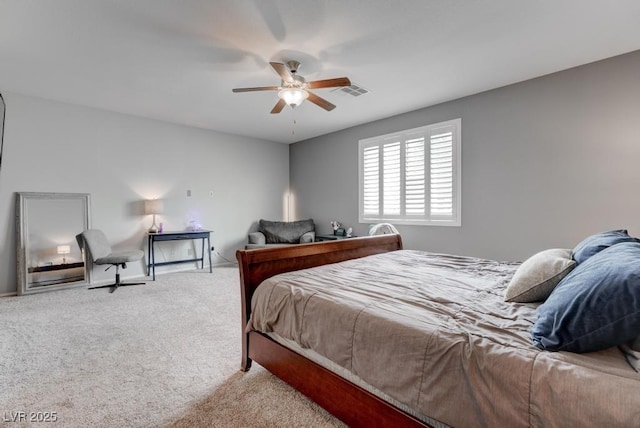 6985 Hopi Summit Ct, Las Vegas, NV 89149 - bedroom featuring carpet and a ceiling fan