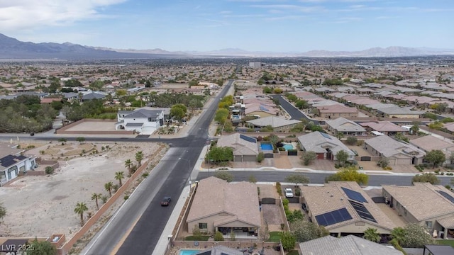 6985 Hopi Summit Ct, Las Vegas, NV 89149 - aerial view of residential area featuring mountains