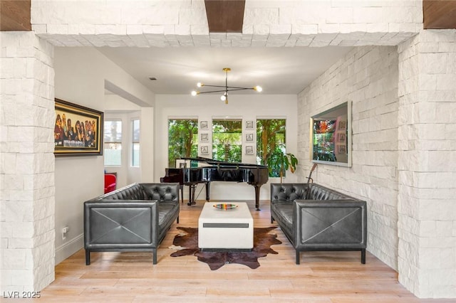 10301 Orkiney Dr, Las Vegas, NV 89144 - living room featuring wood finished floors and baseboards