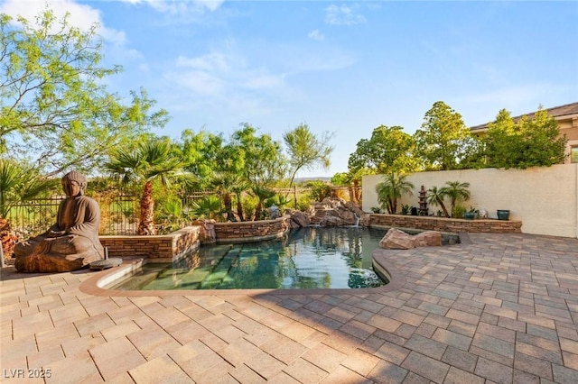 10301 Orkiney Dr, Las Vegas, NV 89144 - view of swimming pool featuring a patio and a fenced backyard