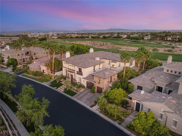 10301 Orkiney Dr, Las Vegas, NV 89144 - bird's eye view of a golf course and mountains