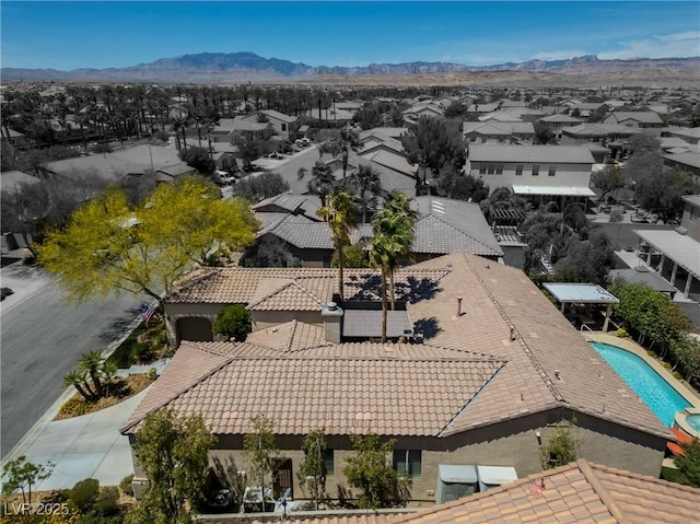 7206 Laramie Ave, Las Vegas, NV 89113 - aerial view of residential area with mountains