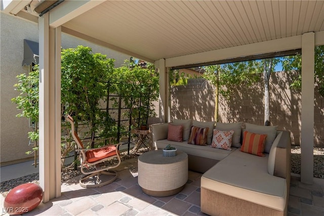 7206 Laramie Ave, Las Vegas, NV 89113 - view of patio with an outdoor living space