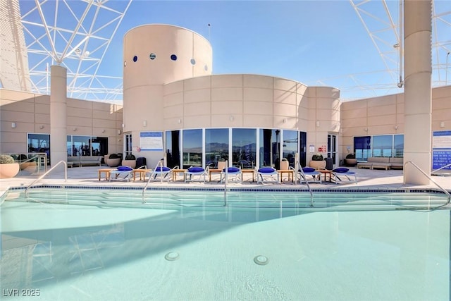 200 Hoover Ave Unit 1905, Las Vegas, NV 89101 - indoor pool featuring a patio