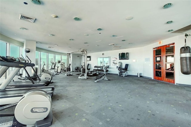 200 Hoover Ave Unit 1905, Las Vegas, NV 89101 - exercise room featuring baseboards