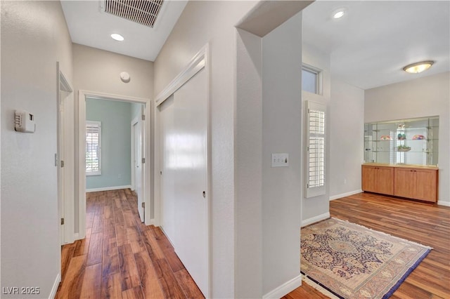 2805 Hanging Rock Dr, Las Vegas, NV 89134 - corridor with wood finished floors and baseboards