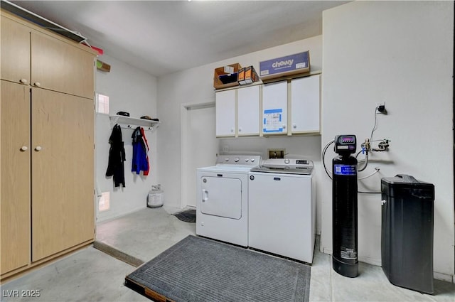 2805 Hanging Rock Dr, Las Vegas, NV 89134 - laundry room featuring cabinet space and washing machine and clothes dryer