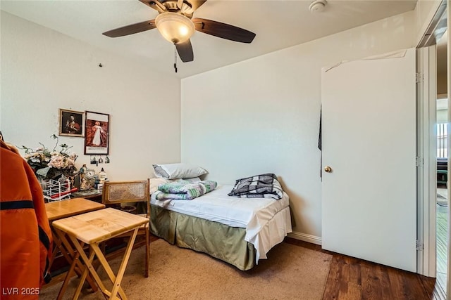 4832 Englewood Ave, Las Vegas, NV 89139 - bedroom with wood finished floors and ceiling fan