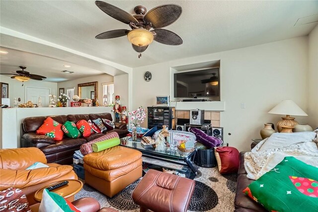 4832 Englewood Ave, Las Vegas, NV 89139 - living area with a ceiling fan