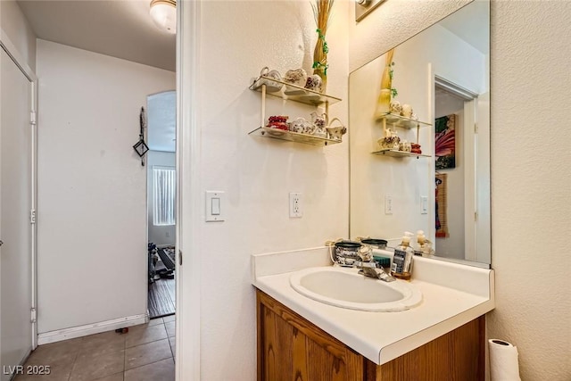 4832 Englewood Ave, Las Vegas, NV 89139 - bathroom featuring vanity and tile patterned flooring