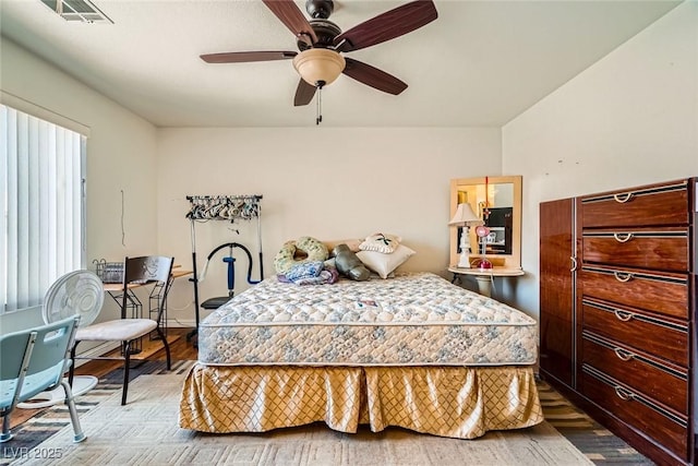 4832 Englewood Ave, Las Vegas, NV 89139 - bedroom featuring wood finished floors and a ceiling fan