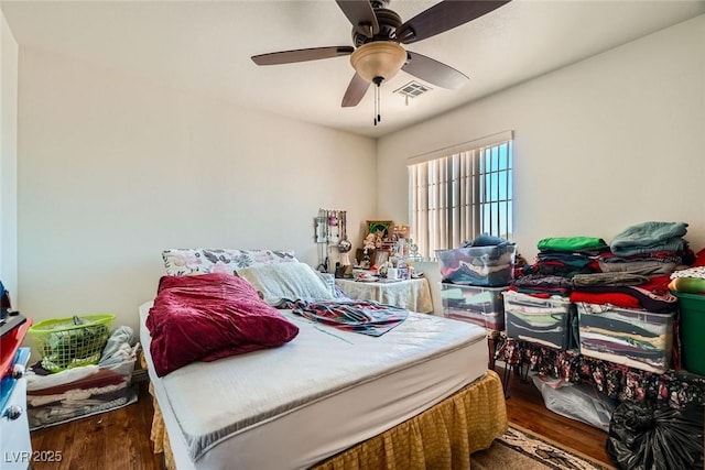 4832 Englewood Ave, Las Vegas, NV 89139 - bedroom with wood finished floors and ceiling fan
