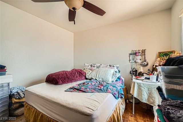 4832 Englewood Ave, Las Vegas, NV 89139 - bedroom featuring wood finished floors and ceiling fan