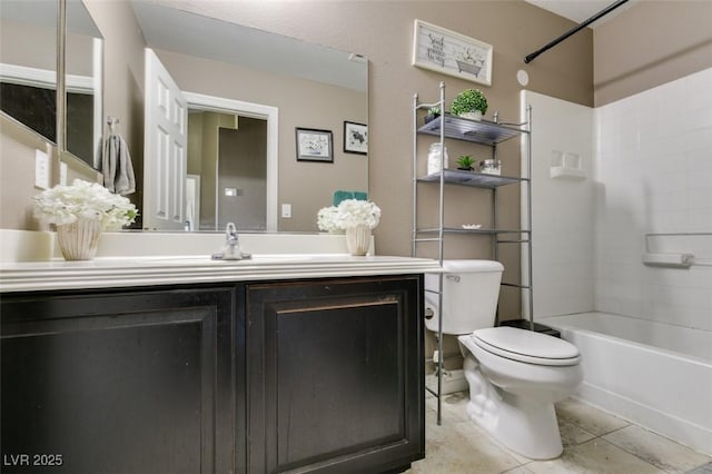 5509 Ante Up Ct Unit 102, Las Vegas, NV 89122 - full bath with toilet, vanity, shower / tub combination, and tile patterned floors