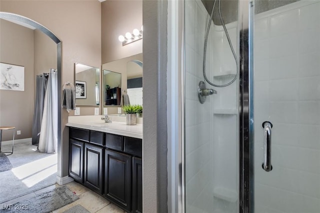 5509 Ante Up Ct Unit 102, Las Vegas, NV 89122 - full bath featuring a stall shower and vanity