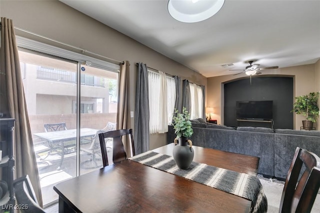 5509 Ante Up Ct Unit 102, Las Vegas, NV 89122 - dining room with a ceiling fan