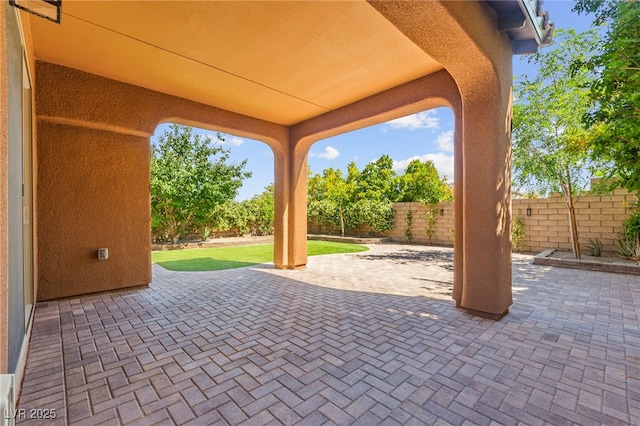11847 Corenzio Ave, Las Vegas, NV 89138 - fenced backyard featuring a patio