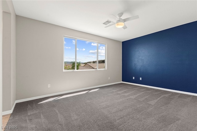 11847 Corenzio Ave, Las Vegas, NV 89138 - spare room with ceiling fan, carpet, and baseboards