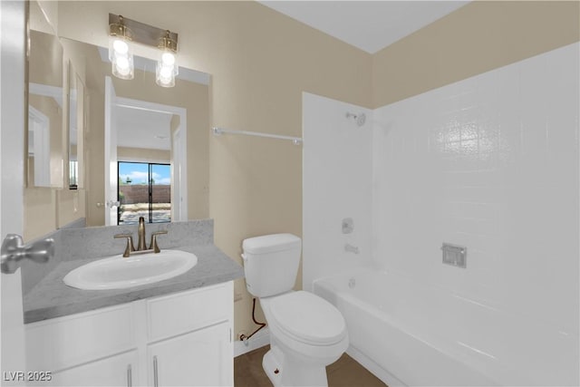542 Grimsby Ave, Henderson, NV 89014 - full bathroom with toilet, vanity, and bathing tub / shower combination