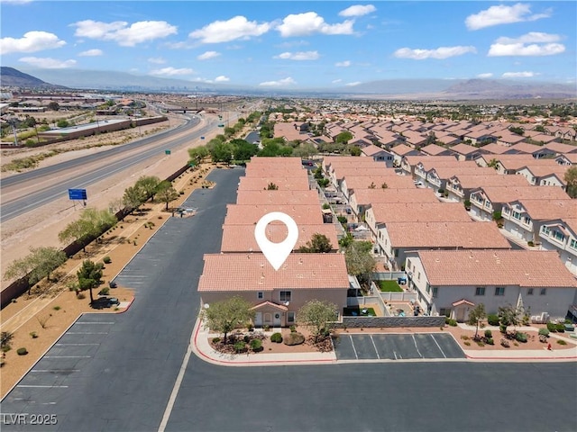 2596 Lazy Saddle Dr, Henderson, NV 89002 - aerial view of residential area with mountains