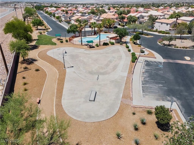 2596 Lazy Saddle Dr, Henderson, NV 89002 - aerial view of residential area featuring a pool