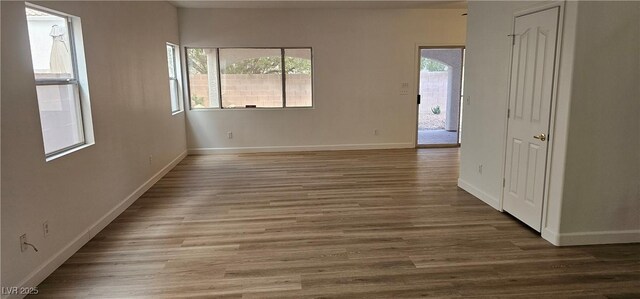 3750 Morning Canyon St, Las Vegas, NV 89147 - empty room featuring baseboards and wood finished floors