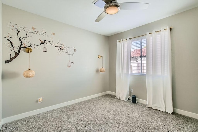 445 Concord Way, Henderson, NV 89015 - unfurnished room featuring light colored carpet, a ceiling fan, and baseboards