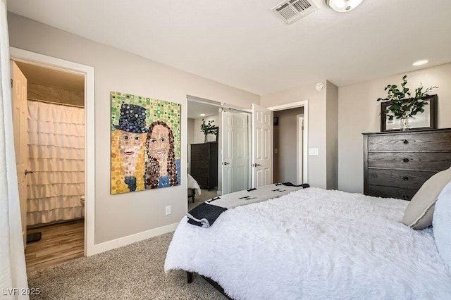445 Concord Way, Henderson, NV 89015 - carpeted bedroom featuring baseboards and ensuite bath