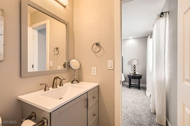 445 Concord Way, Henderson, NV 89015 - bathroom featuring vanity and a textured wall
