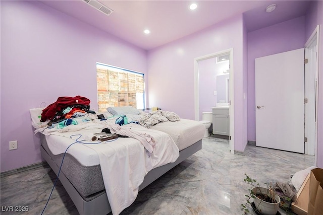 2807 Hermosa St, Las Vegas, NV 89169 - bedroom with recessed lighting and ensuite bathroom