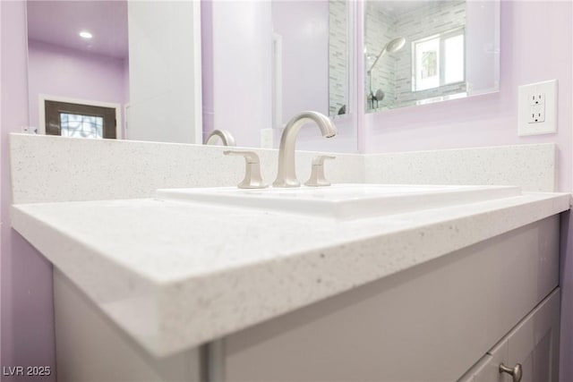 2807 Hermosa St, Las Vegas, NV 89169 - bathroom with vanity and a shower
