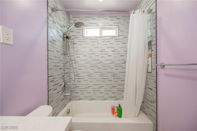 2807 Hermosa St, Las Vegas, NV 89169 - bathroom with toilet, shower / bath combo, and vanity