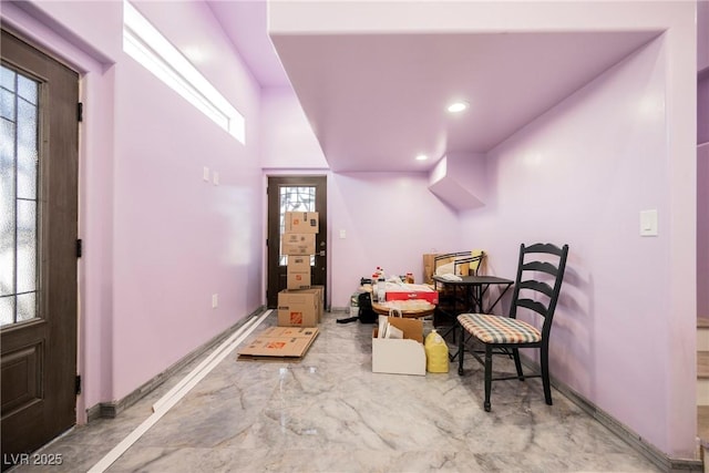 2807 Hermosa St, Las Vegas, NV 89169 - foyer entrance with baseboards and recessed lighting
