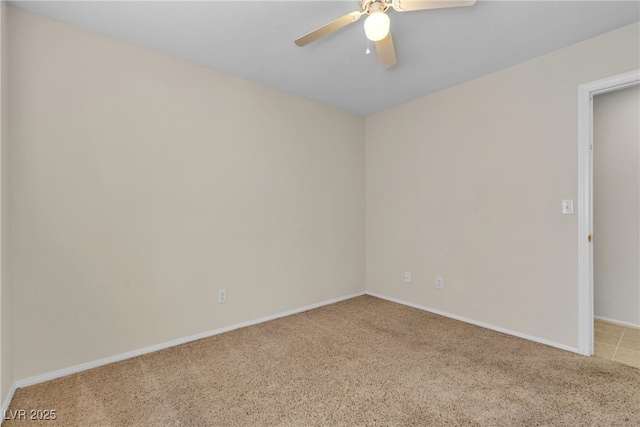 10791 Silver Lace Ln, Las Vegas, NV 89135 - carpeted empty room with ceiling fan and baseboards
