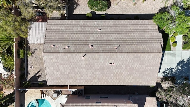 10791 Silver Lace Ln, Las Vegas, NV 89135 - view from above of property with a pool