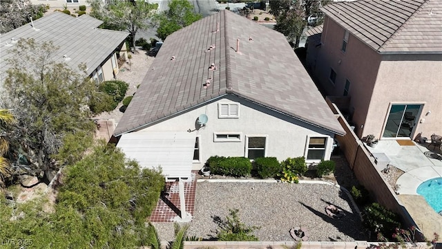 10791 Silver Lace Ln, Las Vegas, NV 89135 - aerial view of property and surrounding area with a pool