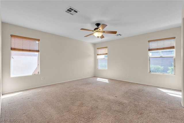 10791 Silver Lace Ln, Las Vegas, NV 89135 - spare room with a ceiling fan, carpet, and baseboards