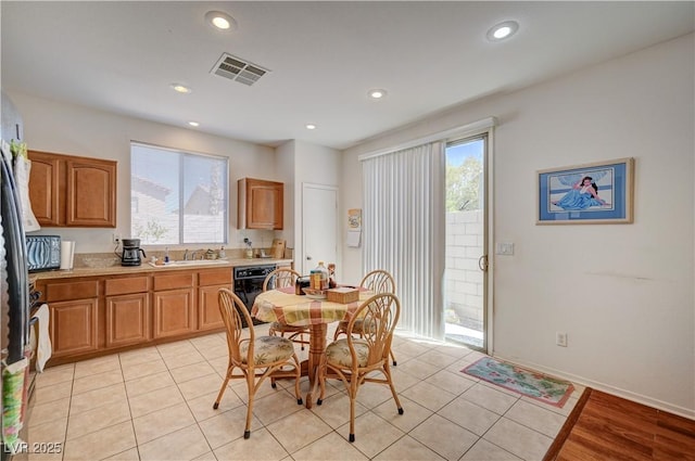5548 Spearfish Lake Ct, Las Vegas, NV 89148 - dining space featuring plenty of natural light and recessed lighting