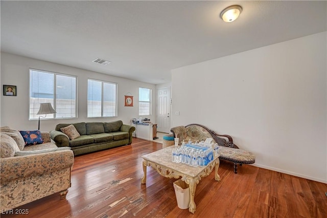 5548 Spearfish Lake Ct, Las Vegas, NV 89148 - living area featuring wood finished floors and baseboards