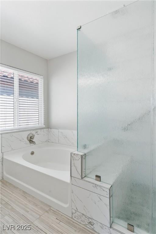 5116 Iron Crossing Ave, Las Vegas, NV 89131 - bathroom with a bath and a shower