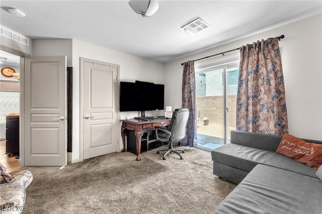 8076 Haywood Estate Ave, Las Vegas, NV 89113 - home office featuring carpet flooring