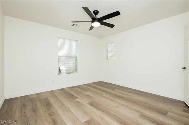 25 Blue Valley Dr, Henderson, NV 89002 - empty room with a ceiling fan, light wood finished floors, and baseboards
