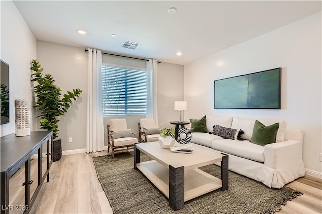 9564 Archer Peak Ct, Las Vegas, NV 89143 - living area with light wood-type flooring, baseboards, and recessed lighting