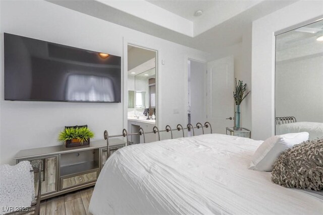 271 E Shelbourne Ave, Las Vegas, NV 89123 - bedroom featuring wood finished floors and a closet