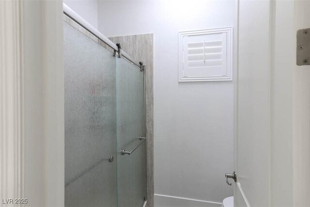 271 E Shelbourne Ave, Las Vegas, NV 89123 - bathroom with a shower stall and toilet
