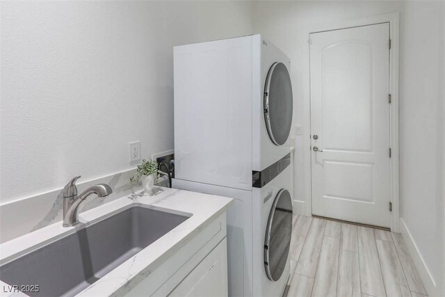 271 E Shelbourne Ave, Las Vegas, NV 89123 - washroom featuring estacked washer and dryer
